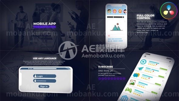 31104达芬奇解决方案移动应用程序演示- AE模版