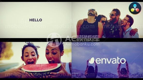 31107达芬奇解析的韵律标识开场动画 AE模版