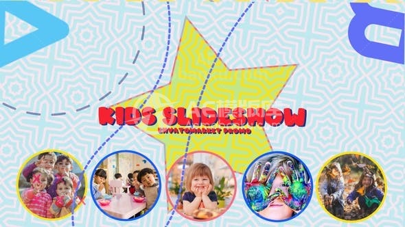 31113儿童幻灯片影集 AE模版