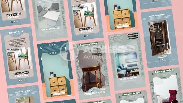 31143家具公司故事AE模版