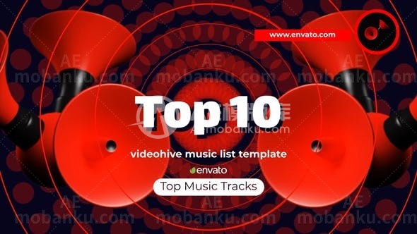 31180音乐排行榜前十位 AE模版