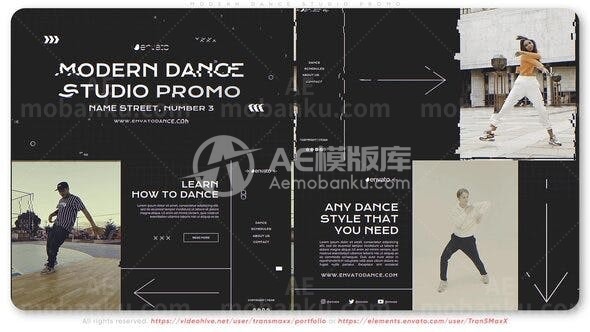 31197现代舞蹈工作室宣传视频 AE模版