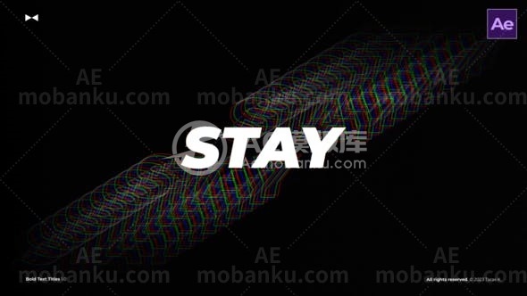 31200粗体标题  AE模版