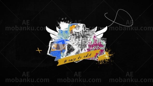 31207垮掉嬉哈标志揭示 – AE模版