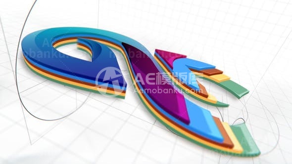 31209多色彩标志动画 AE模板